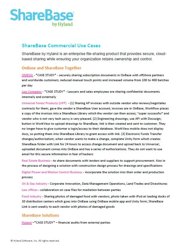 ShareBase, Commercial, Kyocera, Software, Document Management, Elite Document Resources