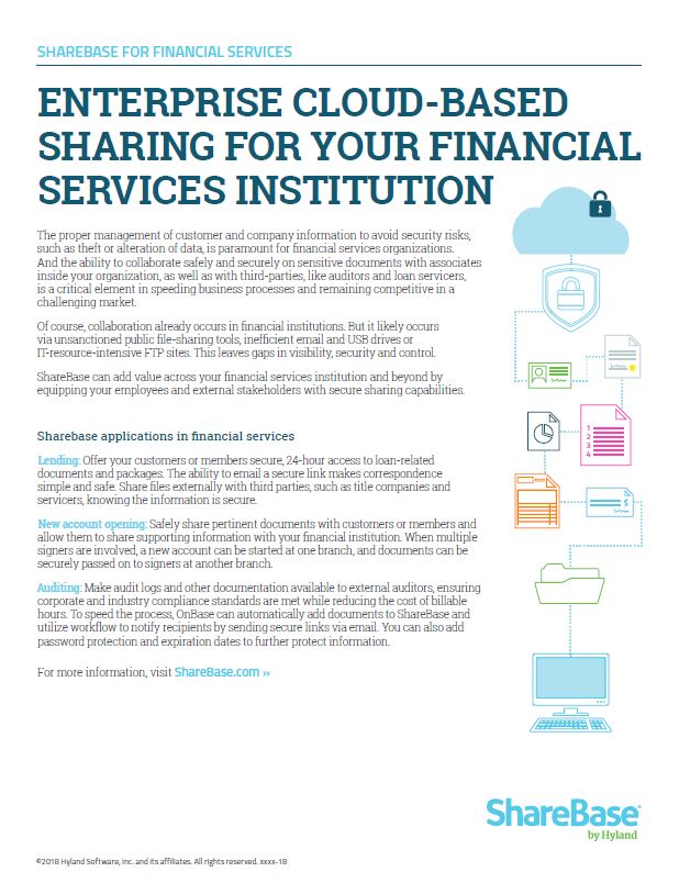 ShareBase, Financial Services, Kyocera, Software, Document Management, Elite Document Resources