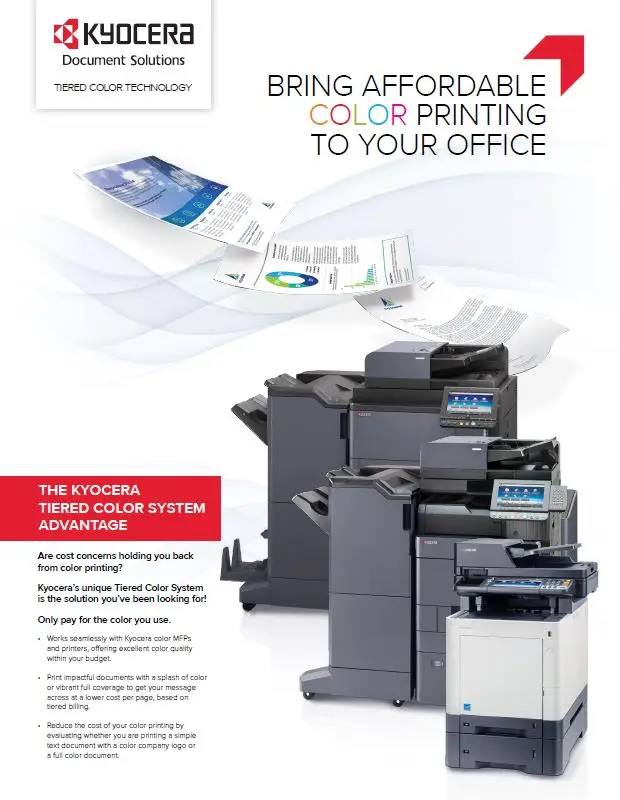 Kyocera, Software, Cost Control And Security, Tiered Color Monitor, Elite Document Resources