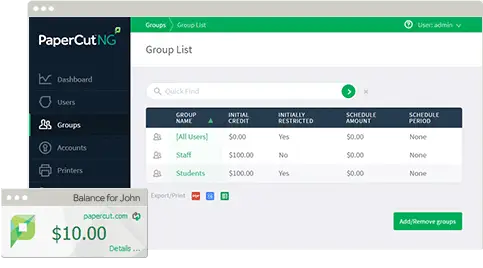 Papercut, Cost Control, Elite Document Resources