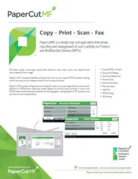 Papercut, Mf, Ecoprintq, Elite Document Resources